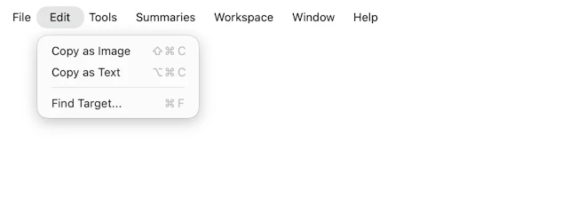 Illustration of PingPlotter's Edit Menu